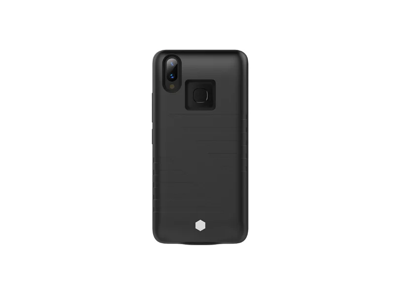 Модный портативный блок питания, крышка для зарядки, крышка для Vivo Y85, чехол для аккумулятора, 5000 мАч, чехол для зарядного устройства - Цвет: Black