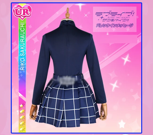Индивидуальный размер Lovelive Sunshine Aqours Рождественский хор Sakurauchi Riko карнавальный костюм платье лолиты униот аниме одежда наряды
