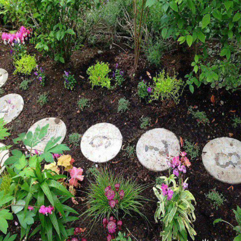 Садовая форма для производства брусчатки, креативная ручная мощение цемента, кирпича, бетона, пресс-формы для сада, камня, дороги, Пластиковая форма для изготовления дорожек