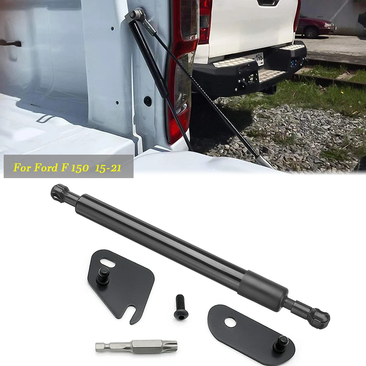 F150 Tailgate Assist Shock Struts Bar Lift Rear Trunk Support Assembly