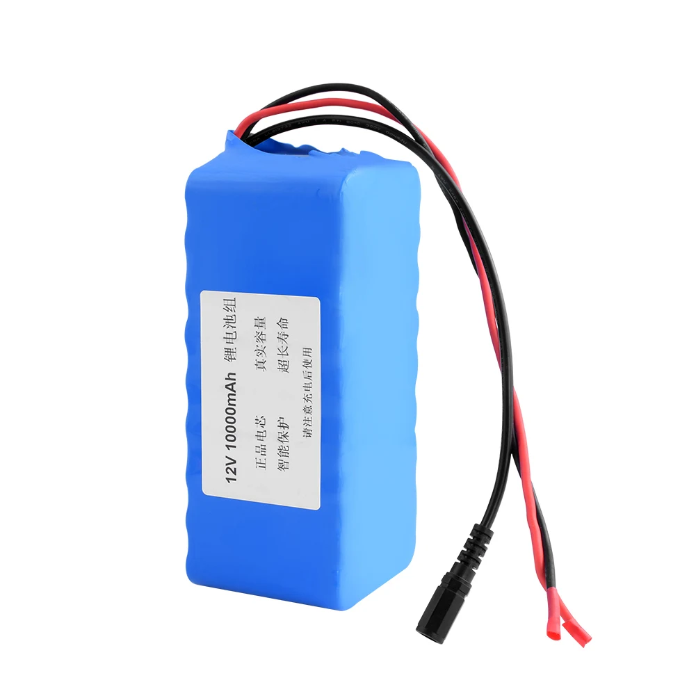 12V 10ah Large capacity 18650 lithium Rechargeable battery 12.6v 10000 mAh E-bike 4S 9P Li-ion BMS Electric Bicycle Battery Pack