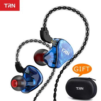 

TRN IM2 V90 1BA+1DD Hybrid In-ear Earphone 3.5mm Wired Headset with Mic HiFi Metal Stereo Bass Waterproof Sports Gaming Headsets