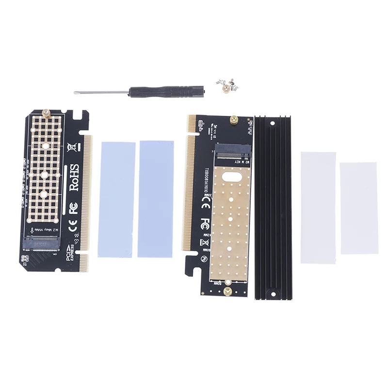 

M.2 NVMe SSD Adapter M2 to PCIE 3.0 X16 Controller Card M Key Interface Support PCI Express 3.0 x4