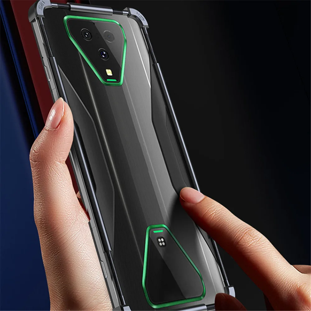 Metal Frame Phone Case for Xiaomi Black Shark HELO 2/ 3 Pro Mobile Phone Accessories Anti-drop Protective Frame Cover Metal Frame Phone Case for Xiaomi Black Shark HELO 2/ 3 Pro Mobile Phone Accessories Anti-drop Protective Frame Cover