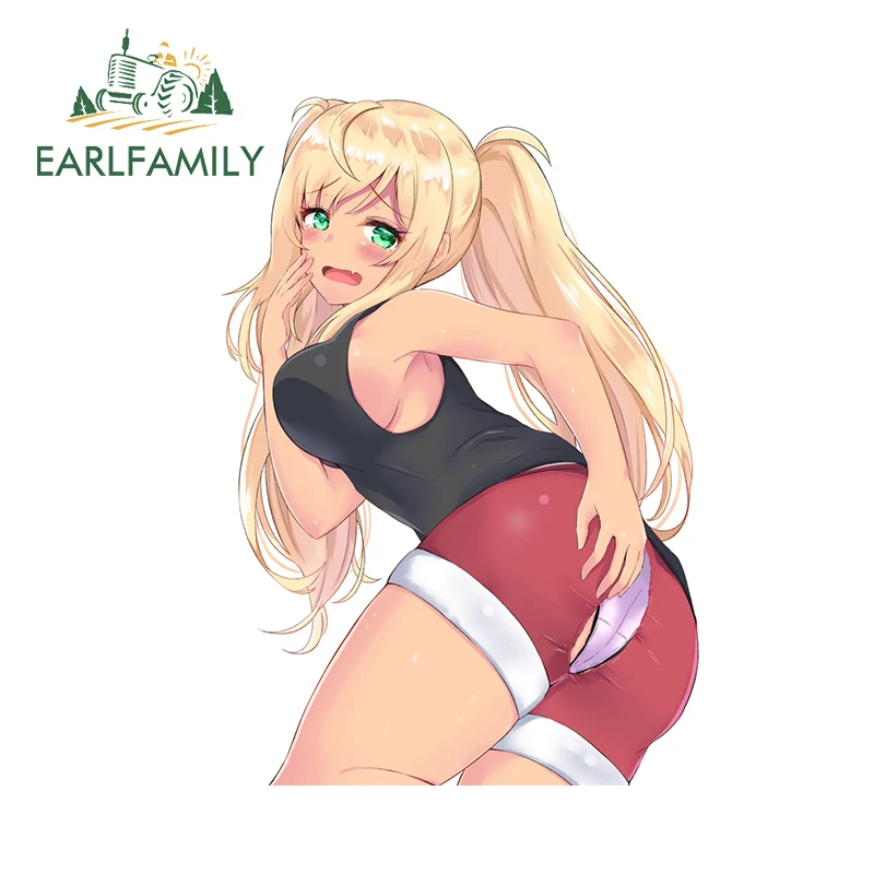 

EARLFAMILY 13 см x 9,2 см для стеснительной девочки, забавные автомобильные наклейки, наклейки для внедорожника, окклюзия мотоцикла, граффити с царапинами, графика