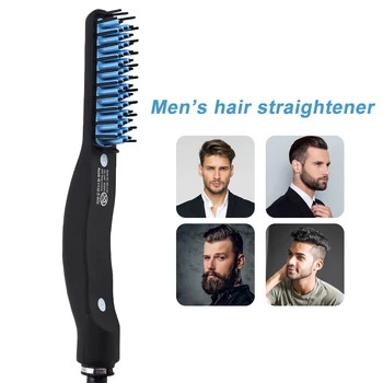 

Dropshipping Multifunctional Beard Straightener Men Electric Beard Comb Men Hair Beard Straightener Brush Comb Fast Hair Styler