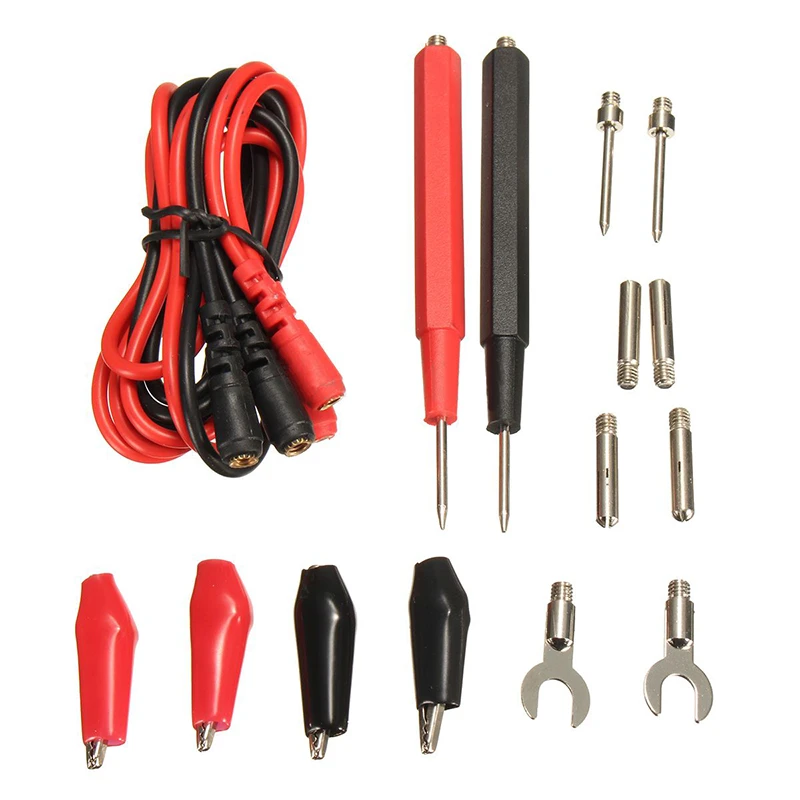 dailymall Alligator Banana Kit Clamp Cord Multimeter Set Probe Test dailymall Alligator Banana Kit Clamp Cord Multimeter Set Probe Test