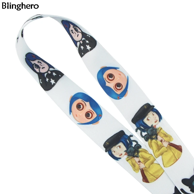 Blinghero Coraline& the Secret Door Lanyard для ключей, Классный Шнурок со свистком, ремешок для телефона, держатель для ID значка, подарки, BH0452