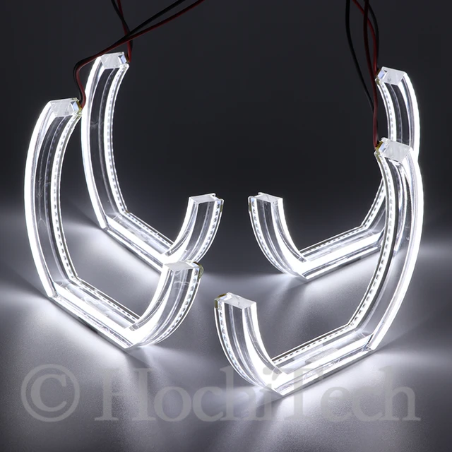 عيون ملاك LED لبي إم دبليو ، إكسسوارات مصابيح السيارة ، 3D ، DTM ، نمط LCI ، أكريليك ، E92 ، E90 ، E60 ، F30 ، F31 ، E82 ، F10 ، F11 ، x5 ، x6 ، e53 ، E70 ، E65