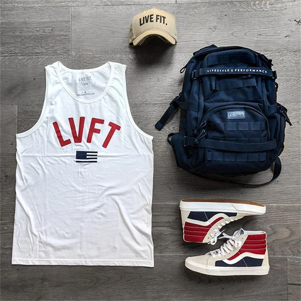 Brand Gyms Clothing Mens Bodybuilding Tank Top Running Cotton Sleeveless Vests Sweatshirt Fitness Workout Sportswear Tops Male