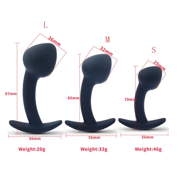 New Arrival Anal Plug Dildo Wearable Massage Sex Toys For Women Men Masturbators Pull Bead Butt Plug Silicone Female Anal Toys 6