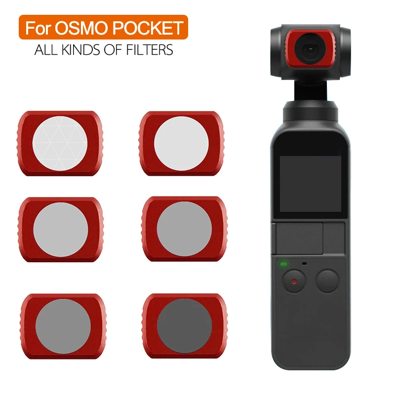 Для OSMO карманный фильтр для камеры CPL/UV/ND 4 8 16 32 набор фильтров нейтральной плотности для DJI Osmo Карманный оптический стеклянный объектив аксессуары