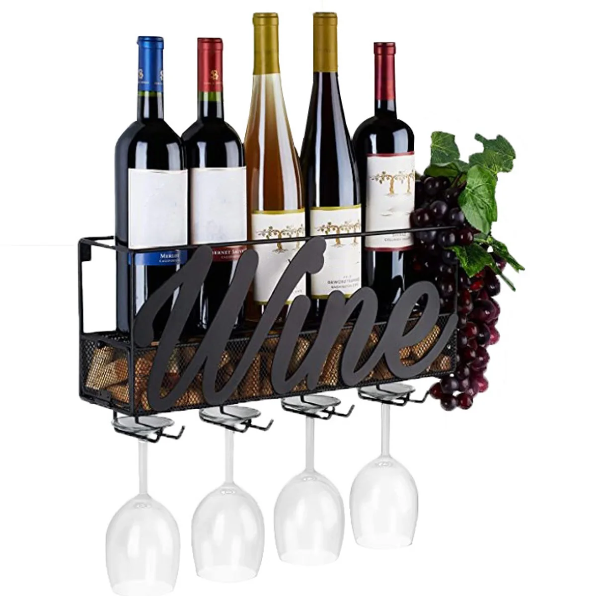 Yardwe Support en métal pour verres à vin Yardwe Support en métal pour verres à vin