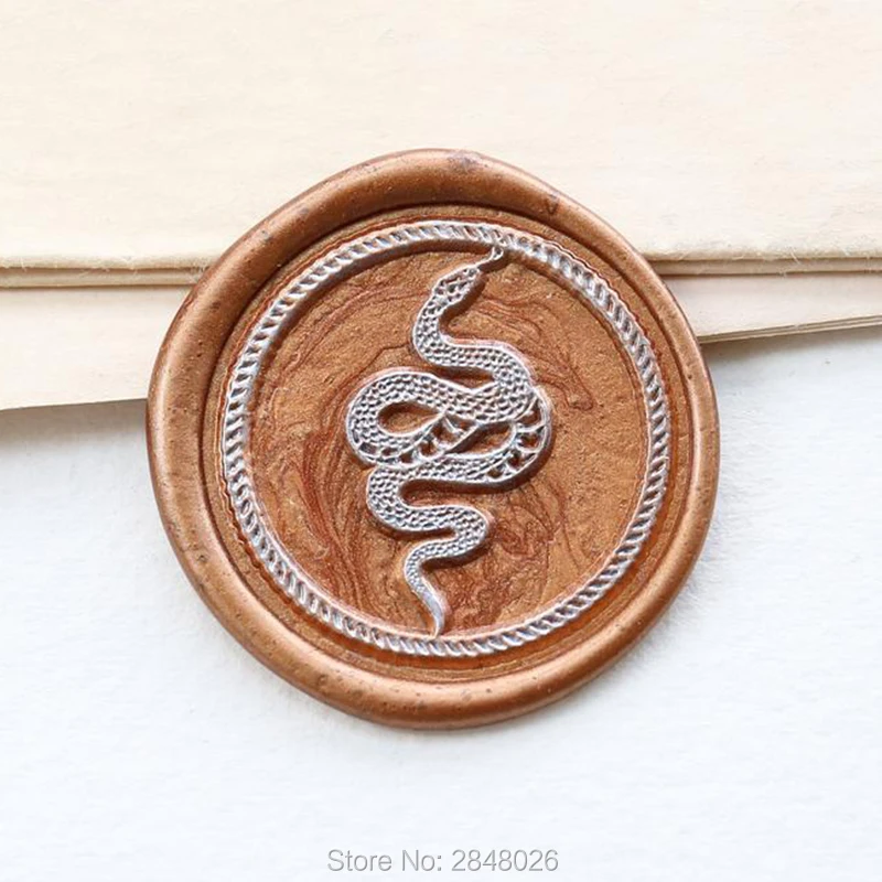 Snake Seal Stamp,plant seal stamp,Party Wax Seal Stamp Kit,Ravens Hugin