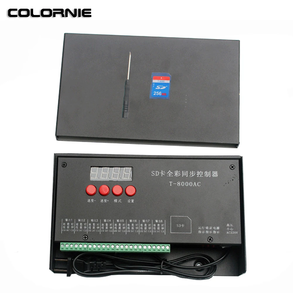 Контроллер пикселей sd-карты RGB светодиодный контроллер WS2801 WS2811 SK6812 WS2812B LPD6803 программируемый контроллер пикселей rgb контроллер
