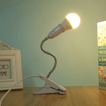 

Wireless Control Table Desk Clip Lamp Holder 1.7m Adjustable E27 LED Light Base Sensor Switch Light Holder Socket