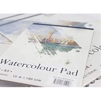 

15 Sheets A3/A4/A5 Watercolor Paper Sketch Book Notepad for Painting Drawing Art 090F