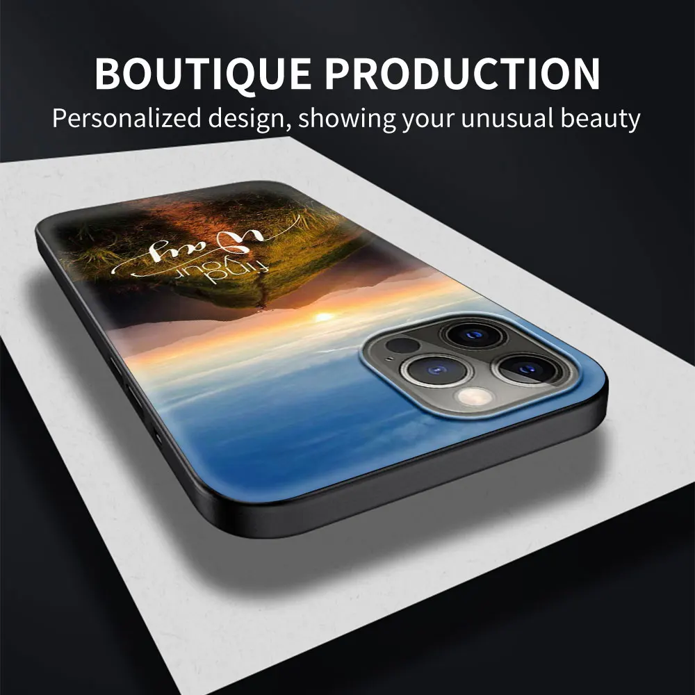 iphone 13 pro phone case Phone Case for iPhone 7 8 Plus 11 12 13 Pro Max X XR XS MAX SE 2020 12 13Mini Plus Soft Fall Cover Travel Mountain Sea Beach iphone 13 pro max case leather