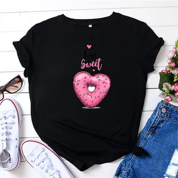 

T Shirt Letter Print Friends T-shirt Casual Short Sleeve womens shirts Cotton