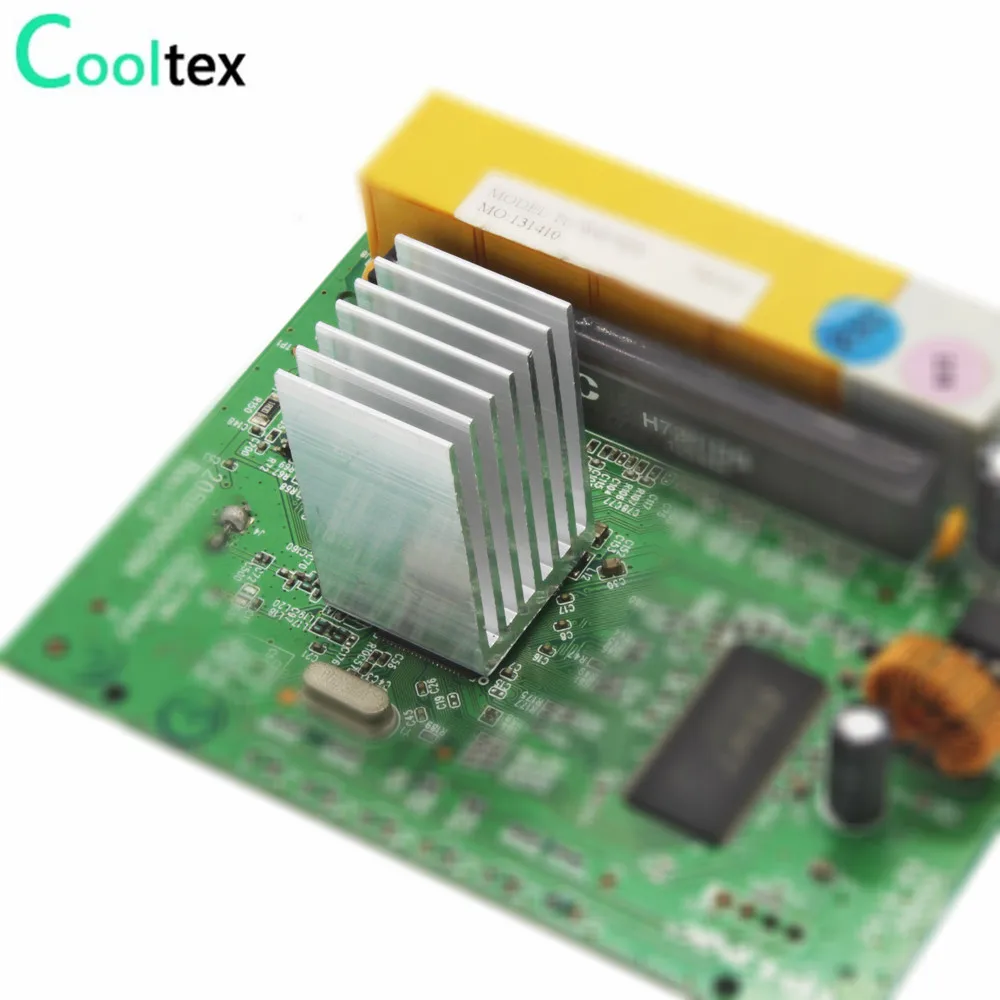 Alumínio do Dissipador de Calor do Radiador do Dissipador de Calor para Chip Eletrônico ic Mos com Fita Condutora Térmica 30 Pcs 20x20.5x35 Milímetros de - Imagem 6