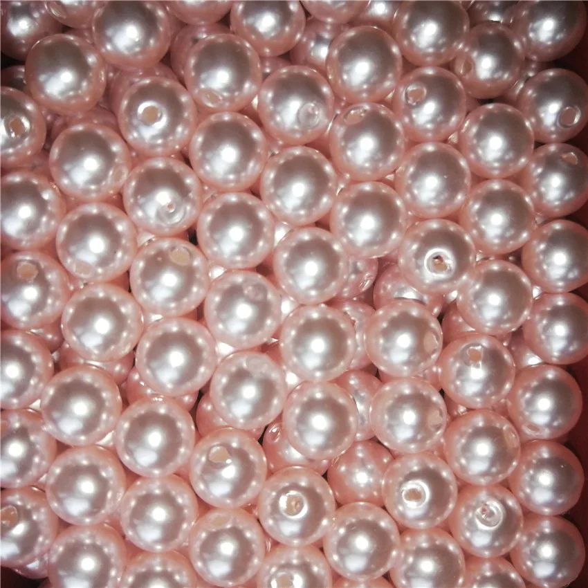 500pcs pink Pearls Сделай Сам пена медведь плесень искусственный жемчуг медведь плесень свадебное украшение дома дети подарок на день рождения - Цвет: 500pcs pink Pearls