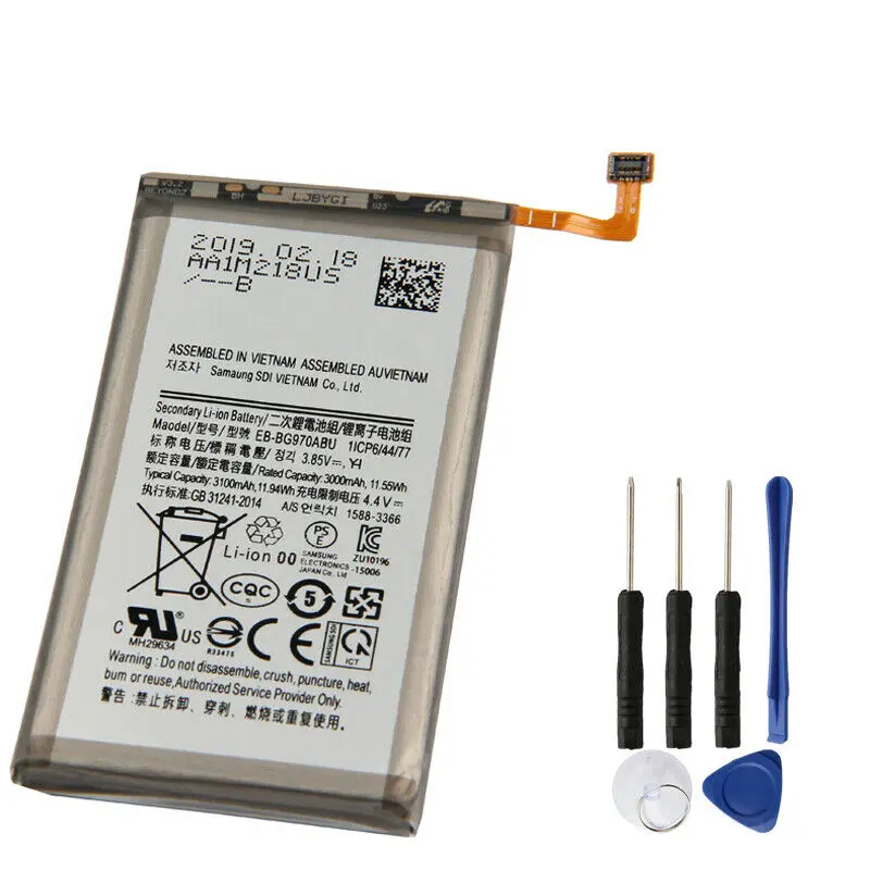 Подлинная батарея EB-BG970ABU для samsung Galaxy S10e S10E S10 E SM-G9700 3100mAh