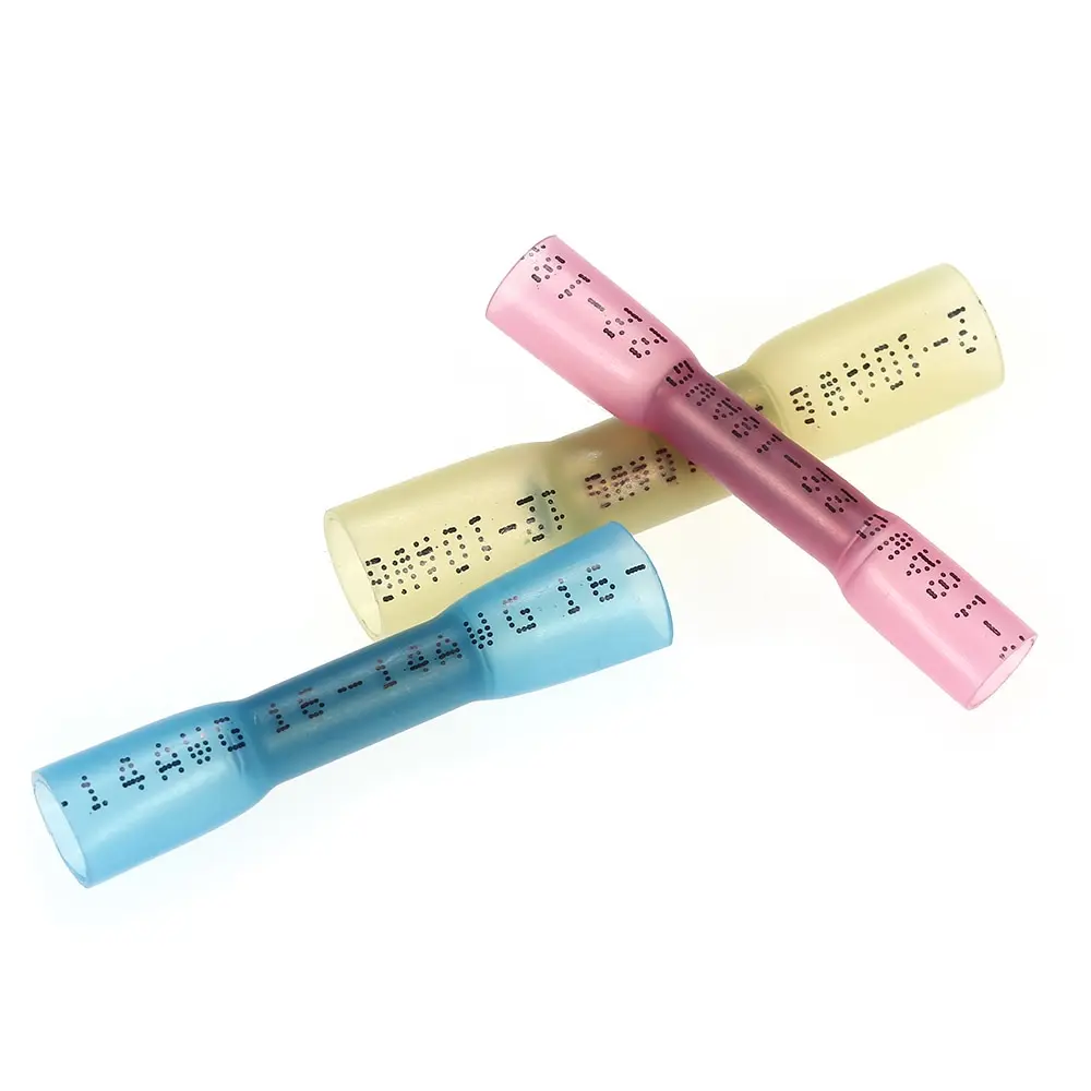 

200pcs Assorted Heat Shrink Butt Connectors Crimp Terminals Kit Electrical Wire Connector Terminals (3 Colors / 3 Sizes)