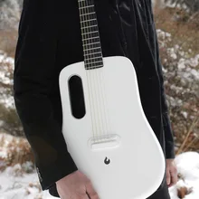 Вулканической лавы ME 2 36 дюймов Акустическая гитара супер AirSonic углеродного волокна для начинающих студентов звуковые акустические путешествия гитары с сумкой в комплекте