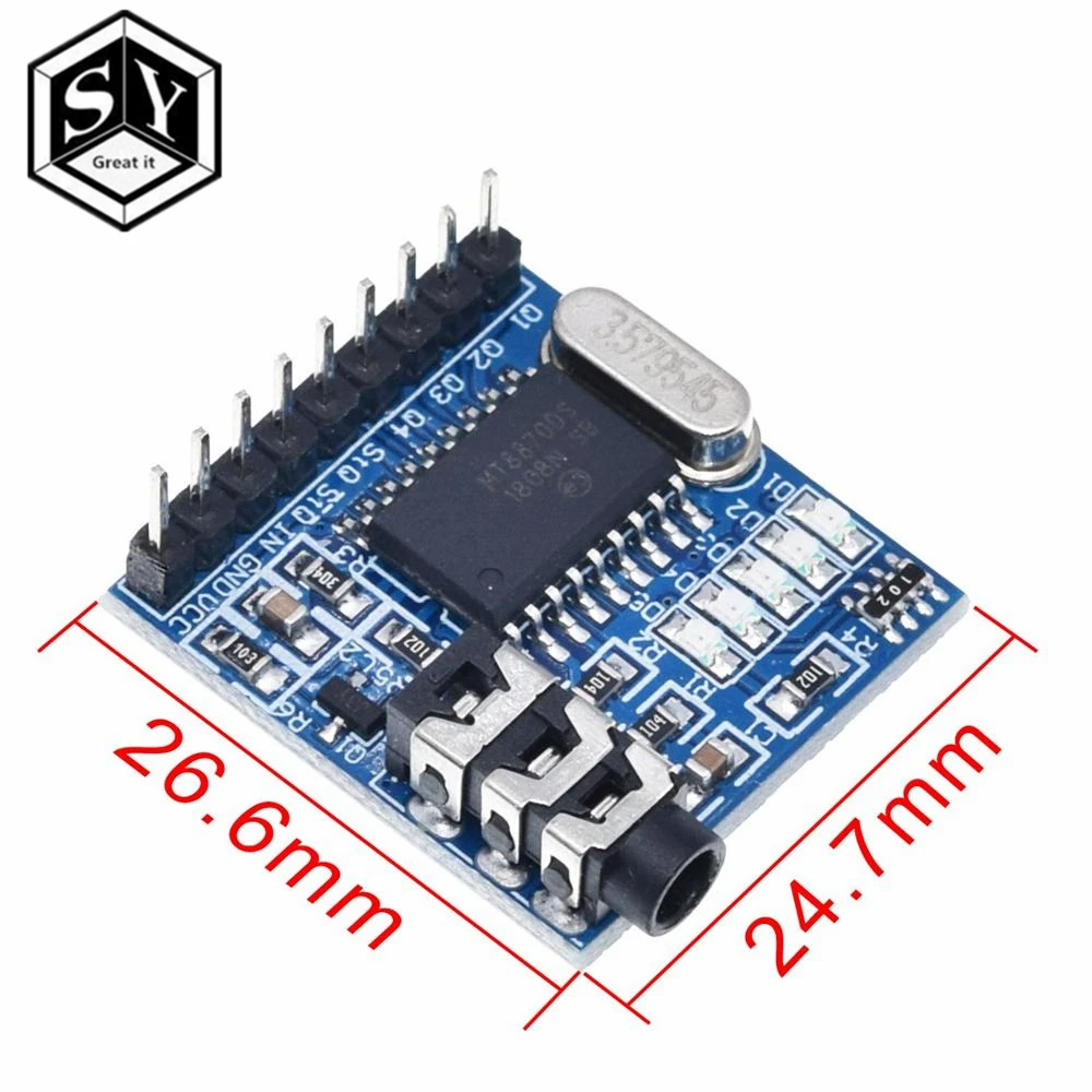 Отличный IT оптовый MT8870 DTMF декодирование голоса модуль телефона | Электронные