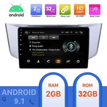 

2din Android 9.1 Car Radio GPS for Lexus RX300 RX330 RX350 2003 2004 2005 2006 2007 2008 2009 2010 Car Multimedia Video Player