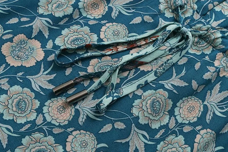 Винтажное шикарное женское платье без рукавов с цветочным принтом богемное на