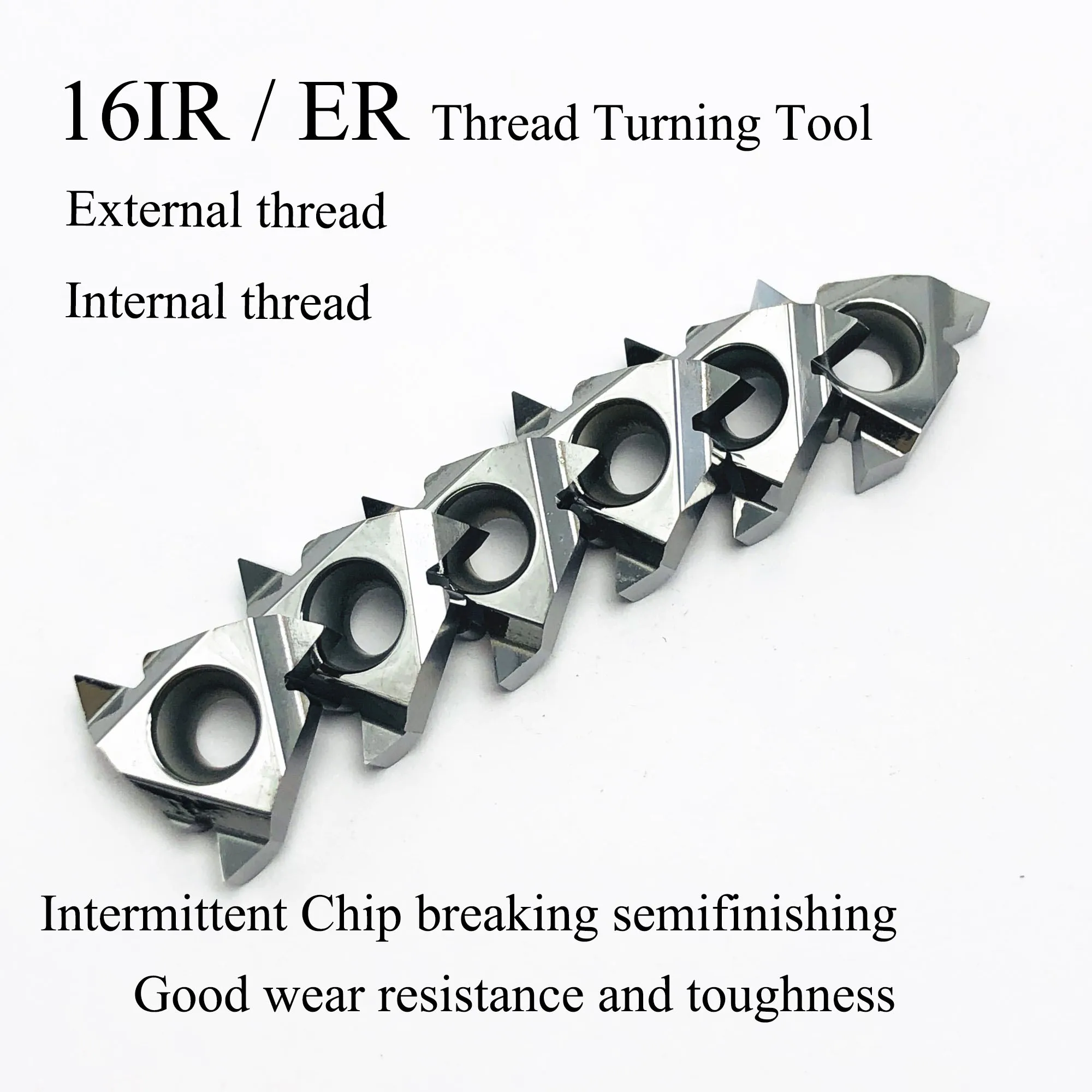 

16IR 16ER 1,0/1,5/2,0/2,5/3,0/AG60/AG55 ЧПУ резьбовые карбидные вставки высокого качества для токарного станка, алюминиевая фреза 10 шт.