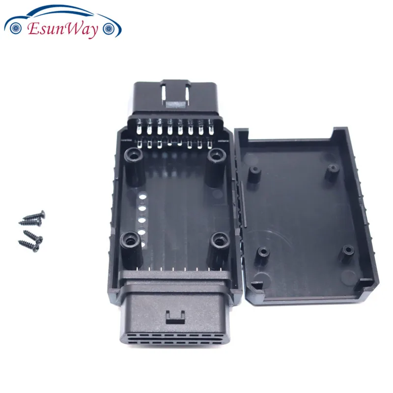 OBD2 Connector Cover ELM327 J1962m Plug 16pin male female connector DIY Tool two open obd2 scanner obd code reader obd2 tuning kit system diagnostic tool ecu tuning tool obd2 ecu repair tool