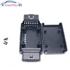 ELM327 OBD2 Connector Cover with Enclosure J1962m Plug with enclosure 16pin male female connector DIY Tool two with open 1