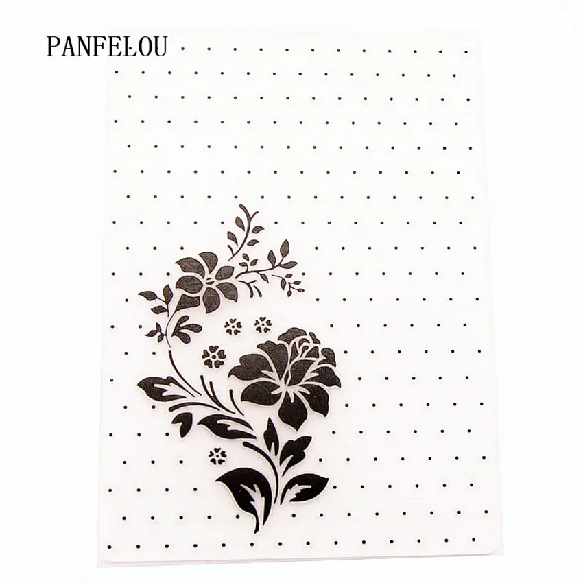 PANFELOU 10,5x14,8 см милые цветы папки для тиснения пластик для скрапбукинга DIY шаблон помадка торт фотоальбом изготовление открыток