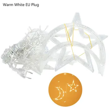 

Moon Star Lamp Fairy String Light EU Plug Night Light for Xmas Wedding Party