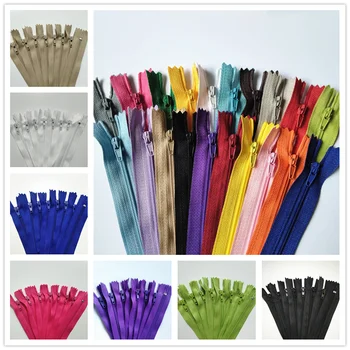 

50pcs 3# (5 inches) 12.5CM 20-color closed nylon coil zipper tailor sewing process optional @