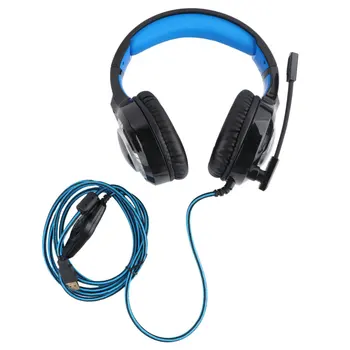 

1 Pc A60 Gaming Headset Memory Earmuff 7.1 Sound with LED Light Headphone Gaming Headset Earphone Earpiece for Desktop Phone Com