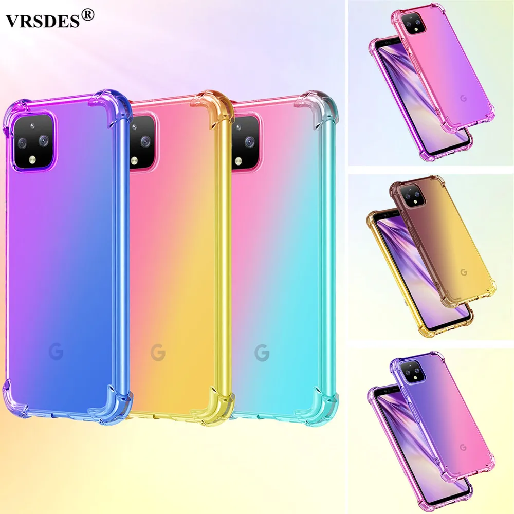Красочная ударопрочная задняя крышка для Google Pixel 4 XL Pixel4 чехол Роскошный из ТПУ и