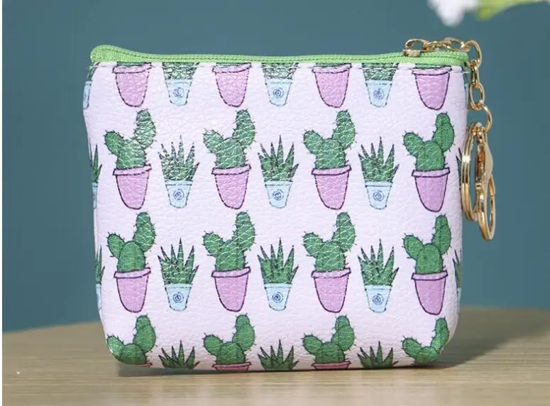 12 шт./лот! PU кактус Кошелек для монет оптом