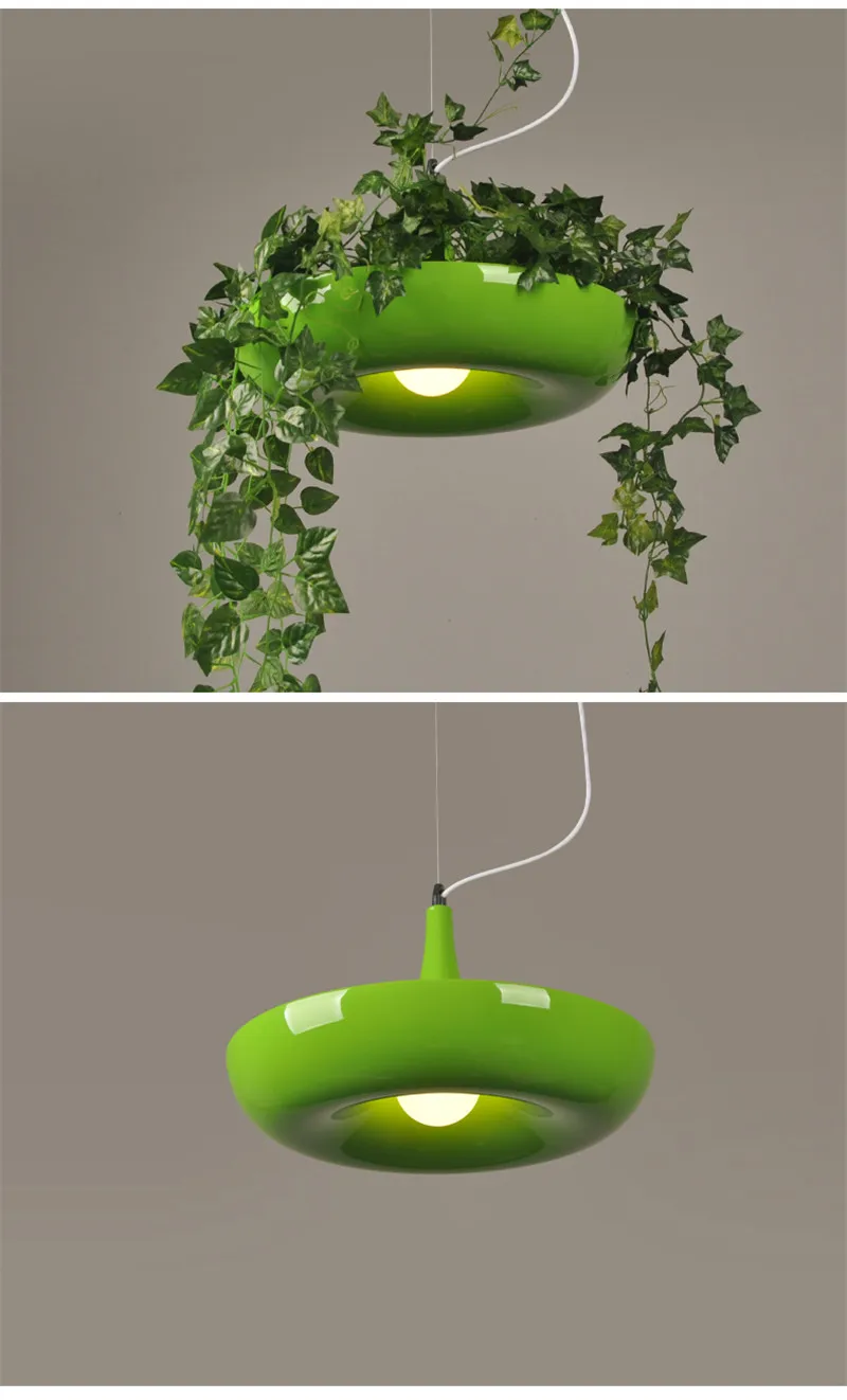 Современное растение кулон огни DIY небо садовый цветочный горшок Подвесная лампа Скандинавская столовая офисное искусство домашний декор осветительные приборы