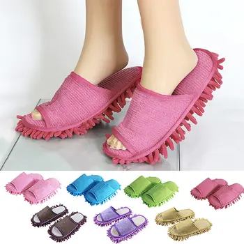 

Lazy Cleaning Foot Cleaner Slipper Microfiber Soft Wearable Bathroom Floor Dusting Cover Home Cleanning Tools