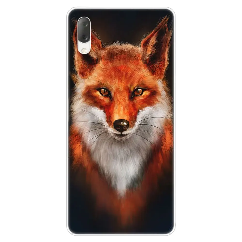 С изображением лисенка, Мода жесткий чехол для Sony Xperia L1 L2 L3 X XA XA1 XA2 XA3 ультра 10 плюс E5 XZ XZ1 XZ2 компактный XZ3 XZ5 2 20 крышка