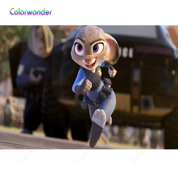 

Zootopia The Rabbit Policewoman Photography Background Children Birthday Party Baby Shower Banner Vinyl Photo Booth Customized
