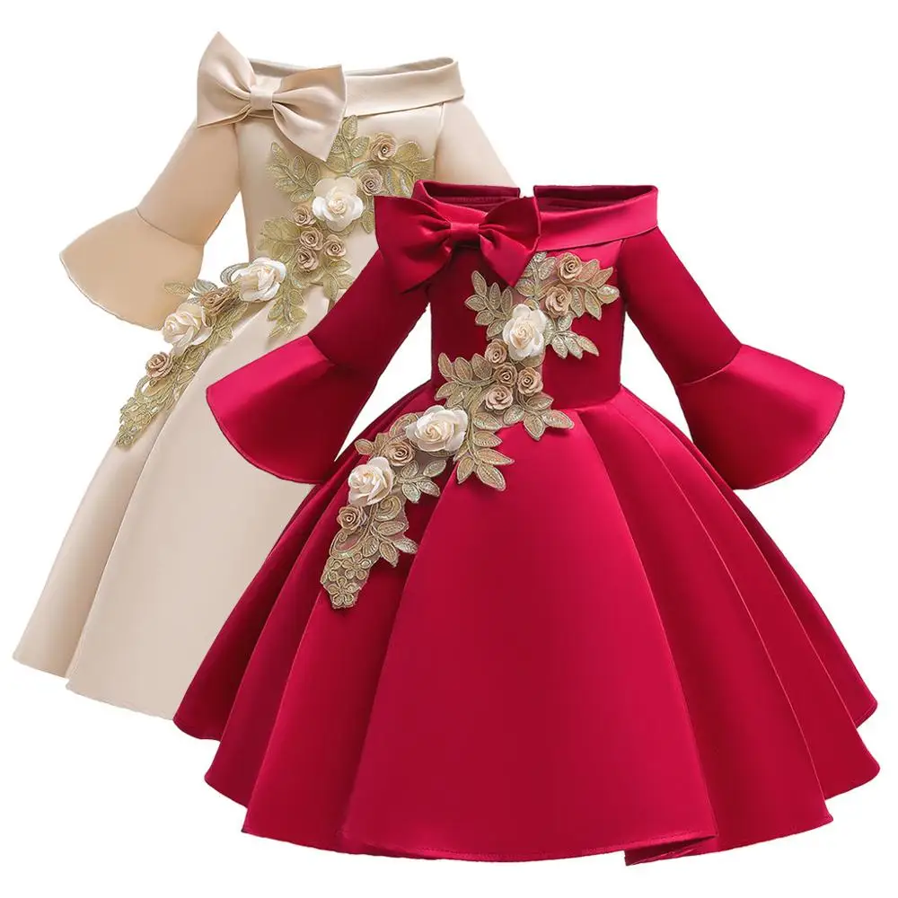 Платье без рукавов с цветочным принтом и вышивкой; элегантное платье до щиколотки с длинными расклешенными рукавами для девочек; платье принцессы; Sukienki