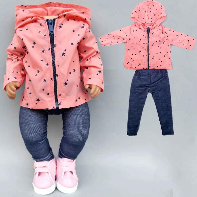 43 см детская кукла одежда для верховой езды для babynew born Кукла Одежда 18 дюймов Американский OG девушка кукла куртка - Цвет: A6
