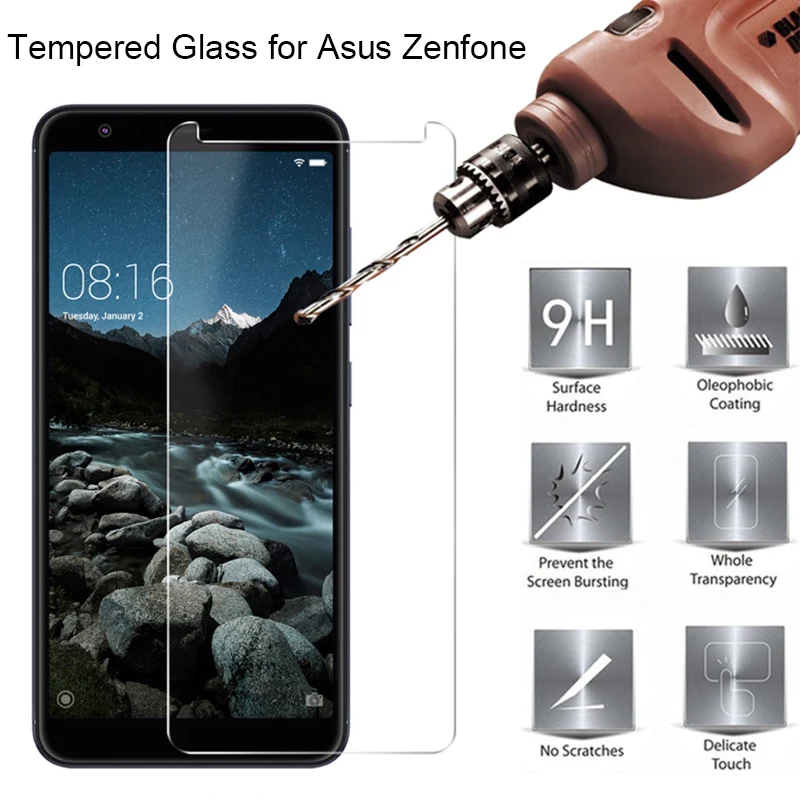 

9H Protective Glass For Asus ZB570TL ZB601KL ZC451TG ZC500TG HD Screen Protector On Asus ZC520KL ZC521TL ZC550KL ZC551KL ZC553KL