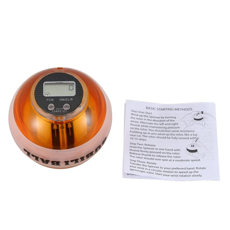 Hot-New Multifunctional Led Wrist Power Force Grip Ball Arm Muscle Exercise Speed Meter Counter Function 2 Colors