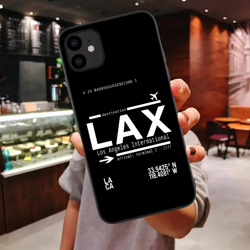 По всему миру: для iPhone 11 Pro MAX Дубай международный аэропорт запросов Мягкий ТПУ чехол для iPhone X XR XS макс 7 8 Plus - Цвет: TPU
