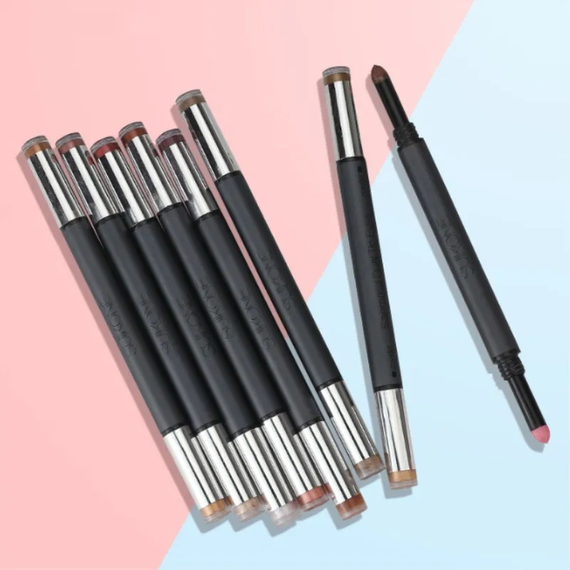 

1 Pc Professional Double-headed 2 Colors Beauty Highlighter Long-lasting Waterproof Eye Shadow Pen Portable
